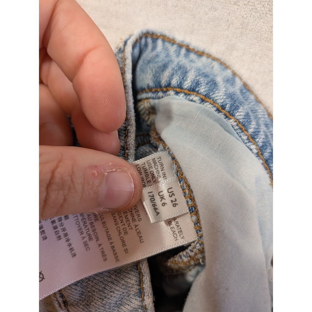 BDG urban outfitters slim straight light wash 100% cotton jeans size 26 - Picture 4 of 5